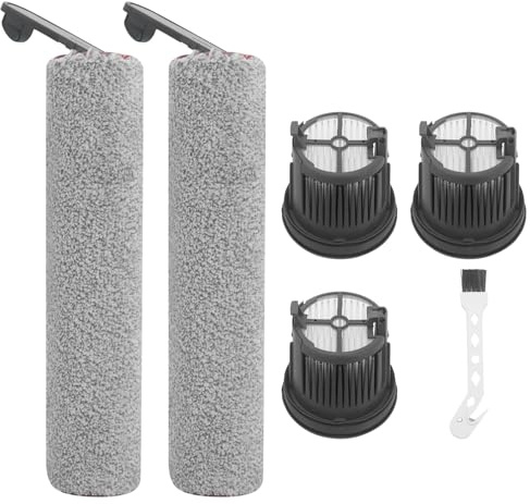 DingGreat 6-teiliges Ersatz-Zubehörset für Dreame H14 Pro, H14 & H14 Dual Nass- und Trockensauger – Inkl. 2 Bürstenrollen, 3 HEPA-Filter & 1 Reinigungsbürste – Kompatibel mit Dreame H14 Serie