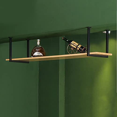 ZHANGshouf Deckenhängestange – dekoratives Eisen-Kunstregal für Pflanzen & Töpfe – platzsparendes Küchenregal Blumenständer schwebender Würfel Design 80x30x40cm