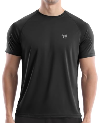 WISMBOX Men's Short Sleeve Rash Vest, UPF 50+ Quick-Drying Swim T-Shirt | Lightweight, Breathable, 4-Way Stretch,Moisture-Wicking, Flatlock Seams, Surfing, Fishing, Paddle Sports, Beach Holidays
