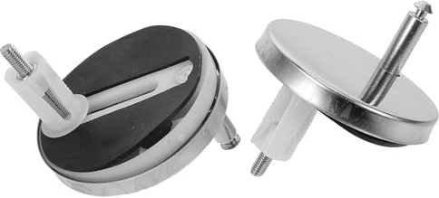 Viti Fissaggio Tavoletta Wc 2 Paia in Plastico e Metallo | Ganci Tavoletta Wc, Gomma Espansione Inclusa, Installazione Rapida, Finitura Argento