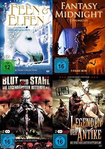 22 FANTASY FILME PAKET - Die Welt der Sagen Mythen Fabelwesen und der Antike - RITTER * DRACHEN * ZAUBERER * ELFEN * FEEN * TROLLE DVD Edition