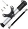 Bergsteiger Fahrradpumpe Minipumpe für Schrader Autoventil & Presta Sclaverand-Ventil, inkl. Flex-Schlauch, Ballpumpe, Original Fahrrad-Zubehör