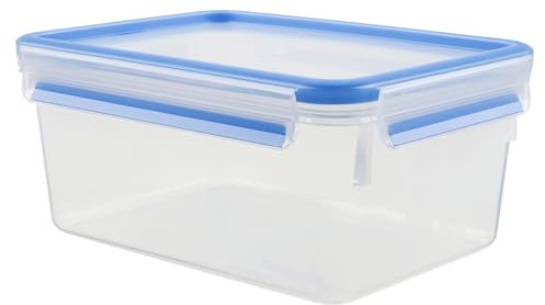 Tefal K3021512 - Masterseal Fresh - Boîte plastique de conservation alimentaire rectangulaire - 2.3 L - Bleu