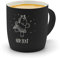 printplanet® - Kaffeebecher mit eigenem Text graviert - SoftTouch Tasse mit Wunschtext - Matt-gummierte Oberfläche - Farbe Schwarz - Motiv: Einhorn