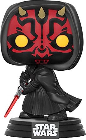 Star Wars Funko – 37667 Darth Maul – 2019 Galactic Convention – Vinyl Figur, 9cm (UK Exclusive)