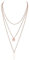 brilliantme Damen Halskette aus 925 Sterling Silber schöner Geschenkbox Dreifachkette Choker (roségold)