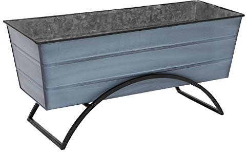 Achla Designs C-20NB-S Odette Blumenkasten mit Ständer, mittelgroß, Blau