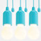 greate LED Lampe batteriebetrieben blau - 3x Pull Light 1W mit Zugschalter inkl Batterien - kabellose Leuchte warmweiß - mobiles Licht ideal für Garten Zelt Camping Kleiderschrank Party Dekoration
