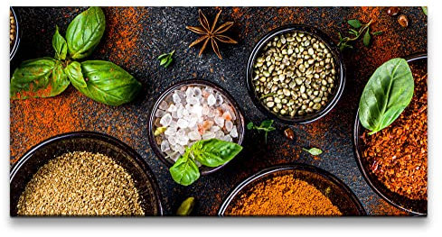 Paul Sinus Leinwandbild 120x60cm Gewürze Kochen Essen Orientalisch Küche Fotokunst