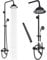 Gmusre Outdoor Shower Kit - Oil Rubbed Bronze System with Rainfall Shower Head, Handheld Spray, Tub Spout and Wall Mounted Mixer Faucet