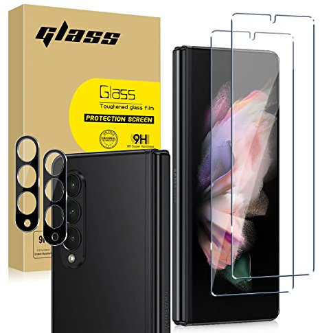 FTRONGRT Screen Protector and Camera Lens Protective Film for Samsung Galaxy Z Fold 4 5G, Ultra-thin, Scratch-Resistant, Explosion-Proof, Tempered Glass Protector for Samsung Galaxy Z Fold 4 5G.