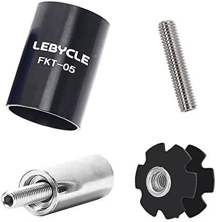 YAEOSNSI 4PCS Bicycle Fork Star Nut Set Bike Headset Star Nut Bike Fork Installer for Mountain Road Bike Hybrid Bike