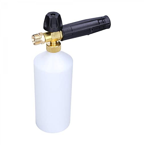 Lancia Schiuma 1l Con Ugello Regolabile In Ottone Con Adattatore Per KRANZLE/MACALLISTER/OLEO-MAC | Per Idropulitrice Con Filettatura Da Standard 1.25mm | Spruzzatore Di Schiuma Per Auto Ideale