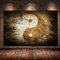 Leinwand Kunstwerk Yin Yang Symbol Leinwand Kunst Poster und Drucke Zen Stil Wandkunst Bild für Wohnzimmer Büro Dekor 50x75cm rahmenlos