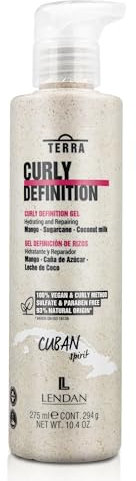 LENDAN - Gel Definidor de Rizos - Terra Curly Definition - 275 ml - Rizos Definidos sin Apelmazar - Hidrata y Repara la Fibra Capilar - Ideal para el Método Curly - Anti Encrespamiento