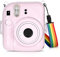 Kameratasche für Instax Mini 12, Sofortbildkamera-Tasche-Hartschalen-Kameratasche mit verstellbarem Schultergurt (Glitzer+Regenbogen)…