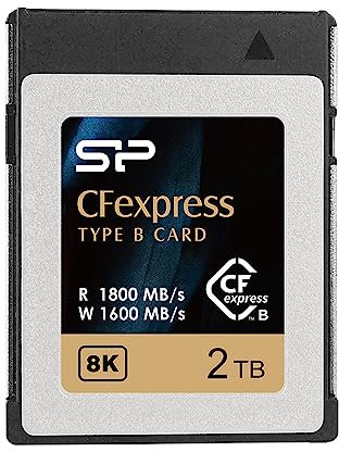 Silicon Power 2TB CFexpress Type B Memory Card, Up to 1800MB/s Read, Min Sustained Write: 1500MB/s
