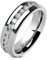 Bungsa 57 (18.1) - Paar-Ring Kristall Eternity Silber aus Edelstahl Unisex
