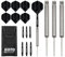 KOTO - Spinner 90% Darts 21 G, Silber, Darts Set inkl. 3 Barrels, 2 SetsFlights + Shafts & Dartwallet, Fester Ringgrip