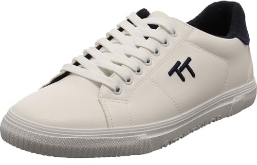 TOM TAILOR Herrenschuhe sportlicher Schnürer Weiß Freizeit