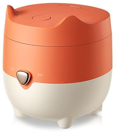 SilteD 1.2L Electric Rice Cooker Non-Stick Home Food Cooking Machine Person Mini Multi Cooker for Home Kitchen Multicooker,Orange