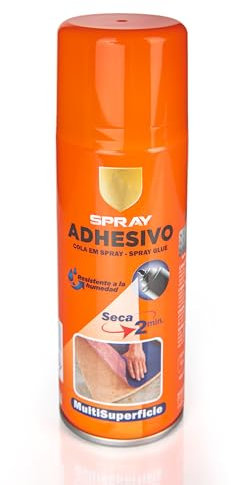 Spray Adhesivo Multisuperficie 400ml - Pegamento en Spray Multiuso Seca en 2 minuto, Resistente a la Humedad