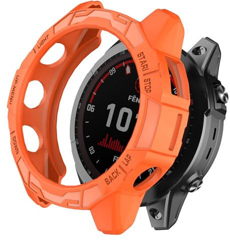 ISABAKE Fundas compatibles con Garmin Fenix 7X/7X Solar, TPU Protectoras para Fenix 7X Sapphire Solar Smartwatch