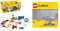 LEGO 10696 Classic Medium Creative Brick Box, Easy Toy Storage, Colourful Bricks Building Set, Toys & 11024 Classic Grey Baseplate, Construction Toy for Kids 48x48 Stud Building Base