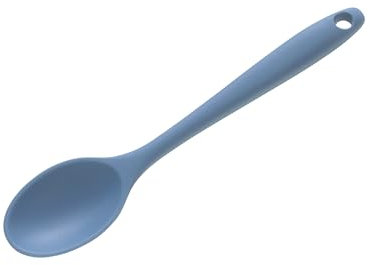 Wiltshire Mini Silicone Serving Spoon, Cooking Spoon, Heat-Resistant Utensil, Non-Stick, Non-Scratch, Petrol Blue, 20.2x4.4x1.8cm