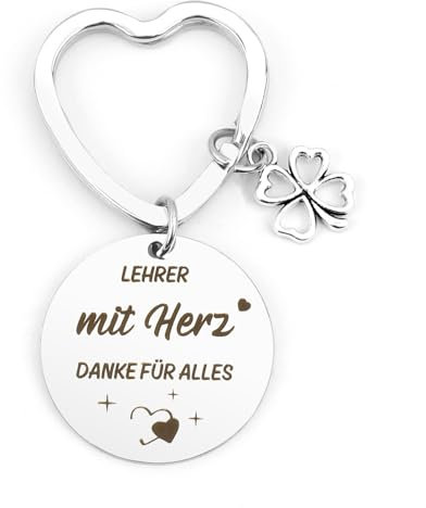 Dankeschön Geschenke,Lehrer Geschenk Erzieher,Danke Geschenk für Lehrer Schlüsselanhänger Erzieher,Geschenke für Lehrer Mit Herz,Geschenk Lehrer Geschenk Abschied,Erzieher Abschiedsgeschenk Erzieher