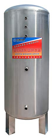Stainless Steel Pressure Vessel Expansion Tank for Household Water Supply - Automatic Tap Water Booster Pump with No Tower Required