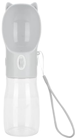 Borraccia per Cani Portatile, Ciotola Acqua da Viaggio all'aperto per Cani e Gatti, Bottiglia d'Acqua per Cani a Prova di perdite, Borraccia per Animali Domestici, Bere all'aperto Pet, Grey