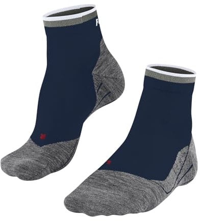 FALKE Herren Laufsocken RU4 Endurance Short M Sso Baumwolle Funktionsmaterial antiblasen 1 Paar, Blau Blue Pond 6598 Stripe, 39-41
