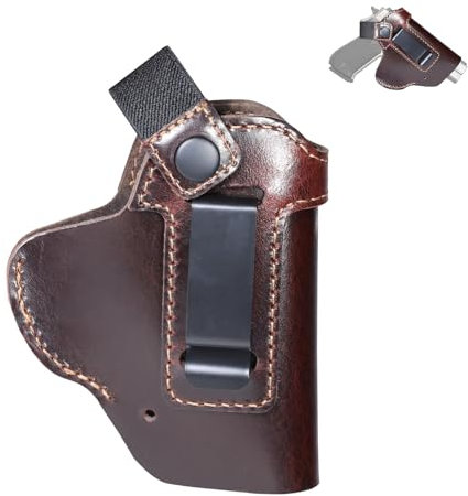 Leder Pistolenholster Waffenholster Pistolenhalfter Revolver Holster Verdeckte Pistole Case Holster Airsoft Waffentasche Gürtelholster Pistole Waffentasche für Taktisches Glock 17 19 33 32 31 S&W M&P