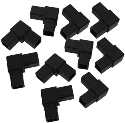 Housoutil 20 Pz Connettore Tubo Quadrato Adattatore Tubo Raccordo Per Tubo Quadrato Raccordi Per Tubi Tubo Quadrato Giunto Tubo Quadrato Di Montaggio Tubo Falegname Tubo Quadrato Di