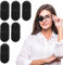 Cache-œil pour adultes et enfants, cache-œil noir réutilisable doux en tissu non tissé pour lunettes, amblyopie, strabisme pour yeux gauche ou droit (noir)
