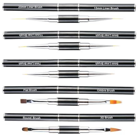 5pcs Metal Double Tip Drawing Pens Nails Liner For Artists Smooth Writing Practical Sketching Tools School Art Supplies