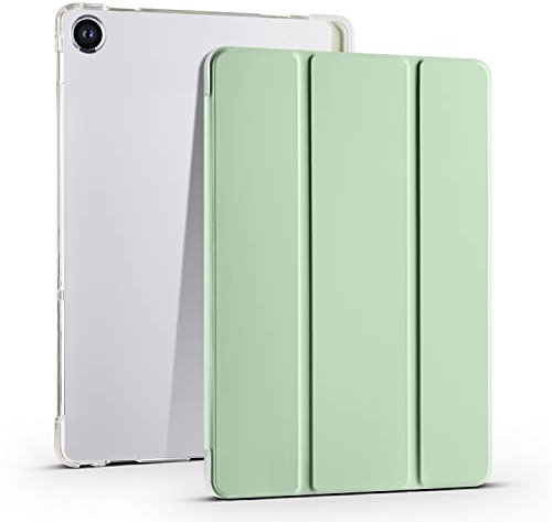 Funda para tablet compatible con Lenovo Tab M10 Plus de 3ª generación de 10.6 pulgadas 2022, funda protectora delgada y ligera, funda inteligente a prueba de golpes con carcasa trasera transparente