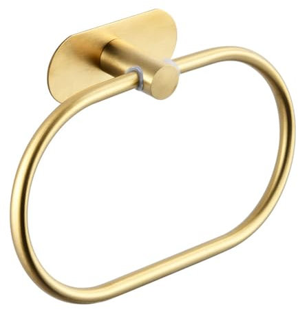 Porta asciugamani da bagno senza fori,Anelli Portasciugamani,Porta Asciugamani ad Anello Senza Foratura,Porta Asciugamani Bagno in Acciaio Inox,Anello porta asciugamano integrato