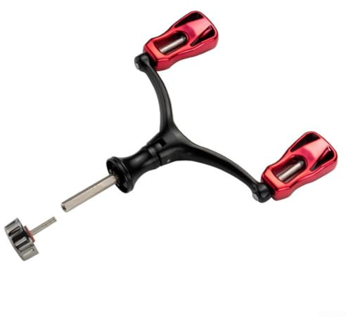 Angelrolle mit Griff, Kurbel, Doppelkurbel für 1000–5000 Angelrolle (rot)