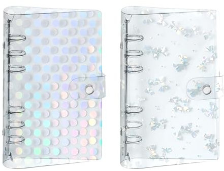 Bncxdc Ringbuch a6, 2 Stück Binder a6, Weichea6 Ringbuch, Ringbuch a6 Nachfüllbar, Ringbuch für den Gebrauch im Büro oder als Tagebuchordner eines Schülers