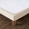 Cache Sommier 90x190 Beige – Tissu Doux et Extensible – Rendu Impeccable – Facile à Installer