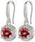 Ohrringe 925 Silber,Hypoallergen Ohrringe,Liebes Ohrstecker,Personality leichte Luxus-Mode-Ohrstecker，Geschenke für Frauen für Mutter Schwester Freundin Muttertag. (Rot)