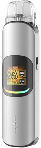 Aspire Pixo Neo 1300mAh 30W Pod System Kit E-Zigarette Nikotinfrei Farbe Silber