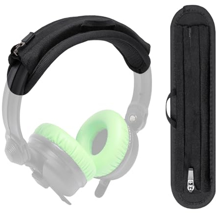Voarmaks Headband Cushion Cover Compatible with Sennheiser HD25, HD 25 Light DJ Headphone, HD 250BT Wireless Headphone, Thick Cushion for Pressure Relief, No Wobble Zipper Slider, with Hanging Loop
