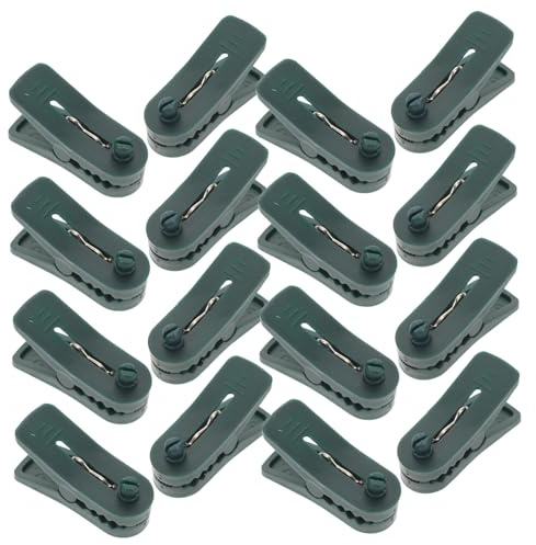 30 Stück Weihnachtskerzenhalter Clips aus Kunststoff, Grün | Federbelastet, Stabiler Halt für LED Baumkerzen, für Adventskränze, Festliche Tische, Deko
