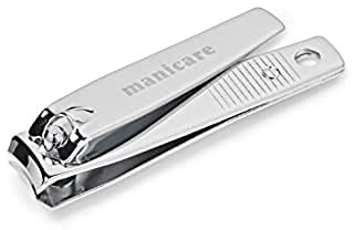 Manicare Coupe-ongles moyen en acier inoxydable pour une coupe précise des ongles des pieds et des mains, lame professionnelle, durable, ergonomique, parfait pour le sac à main ou les voyages