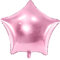 Folienballon Stern 40cm - Ballon für Helium oder Luft - Luftballon für Babyparty Geburtstag Hochzeit - Folienluftballon als Geburtstagsdeko Partydeko Hochzeitsdeko - Rosa