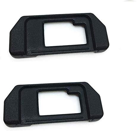 EP-10 Eyepiece Eyecup Viewfinder Eye Cup Replacement for Olympus OM-D E-M10/E-M5 Mark I Silver/Black Mirrorless Digital Cameras (2-Pack), ULBTER Viewfinder Eye Cup Cover EM5 EM10