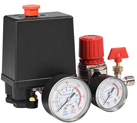 Pressostato del compressore d'aria, facile da installare Valvola di controllo del compressore d'aria resistente all'usura Struttura del pistone Valvola di regolazione dell'aria per il